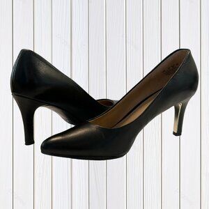 NATURALIZER Natalie Black Leather Dress Pump (Size 6M) NWOT